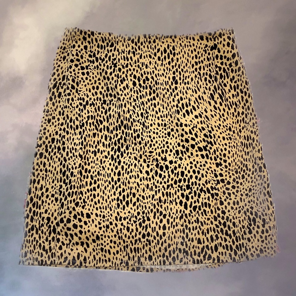 Brandy Melville Leopard Print Skirt